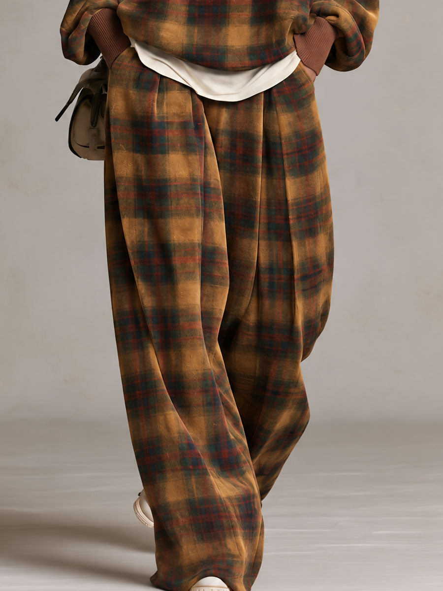 Amelia | Vintage Plaid Two-Piece Set
