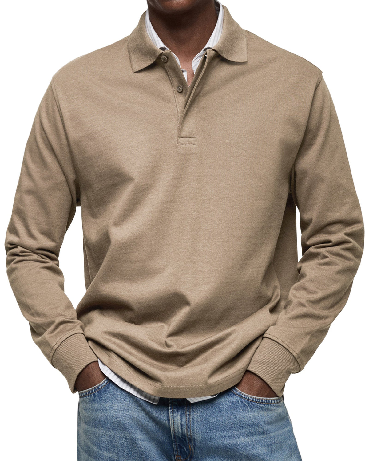 Theodore | Long-Sleeve Polo Shirt