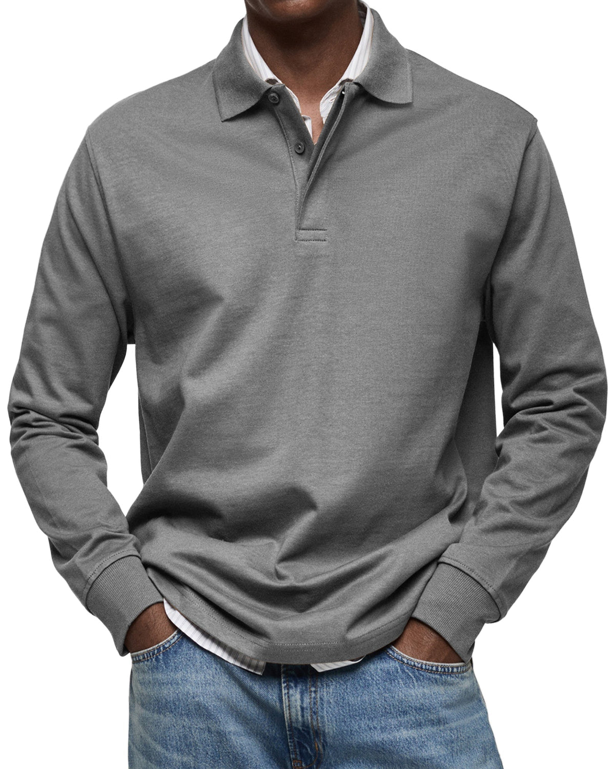 Theodore | Long-Sleeve Polo Shirt