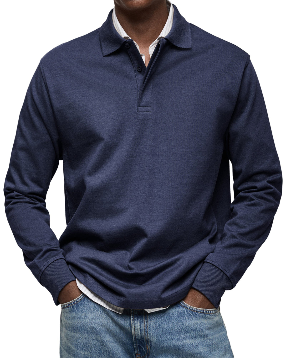 Theodore | Long-Sleeve Polo Shirt