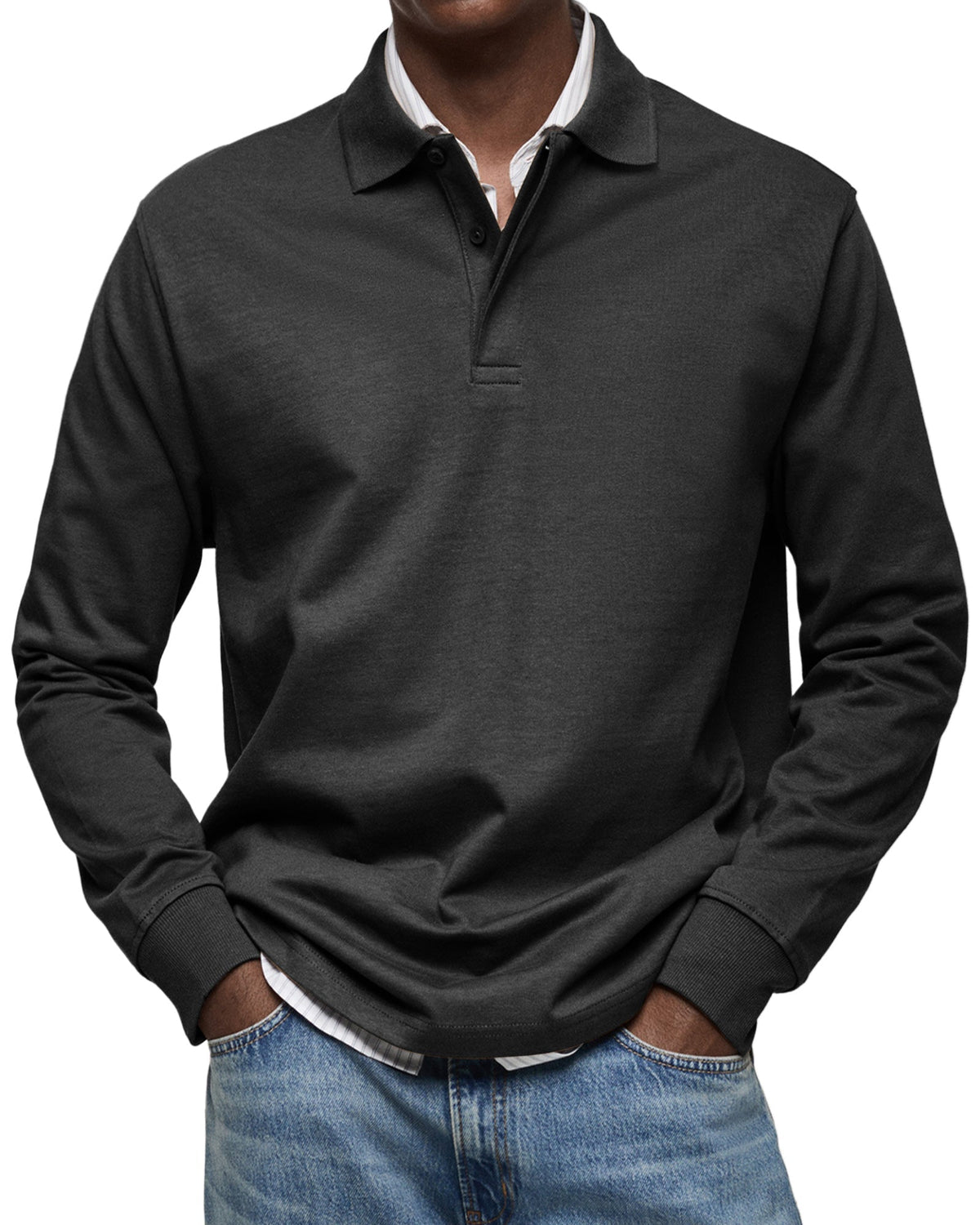 Theodore | Long-Sleeve Polo Shirt