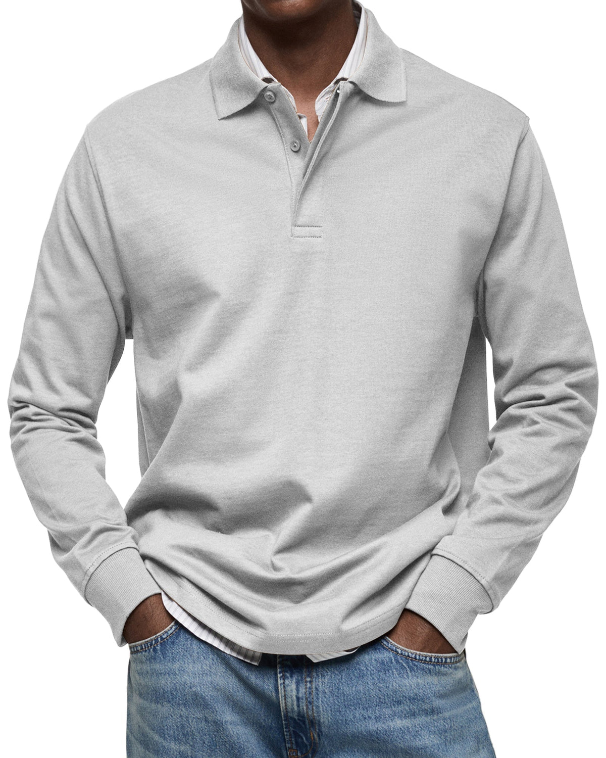 Theodore | Long-Sleeve Polo Shirt