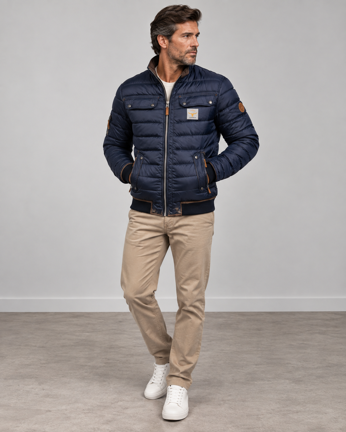 Adrian | Quilted Bomber Jacket