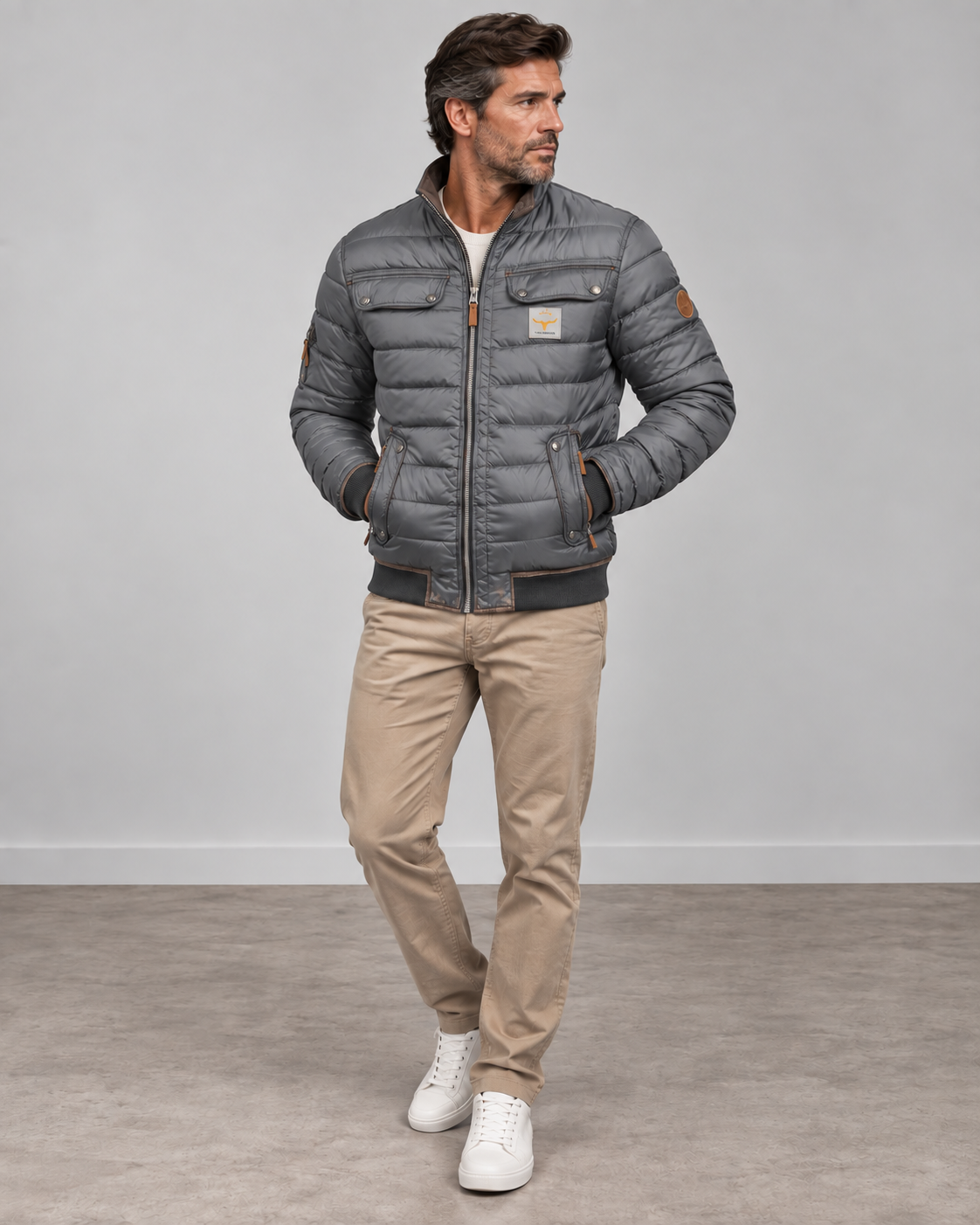 Adrian | Quilted Bomber Jacket