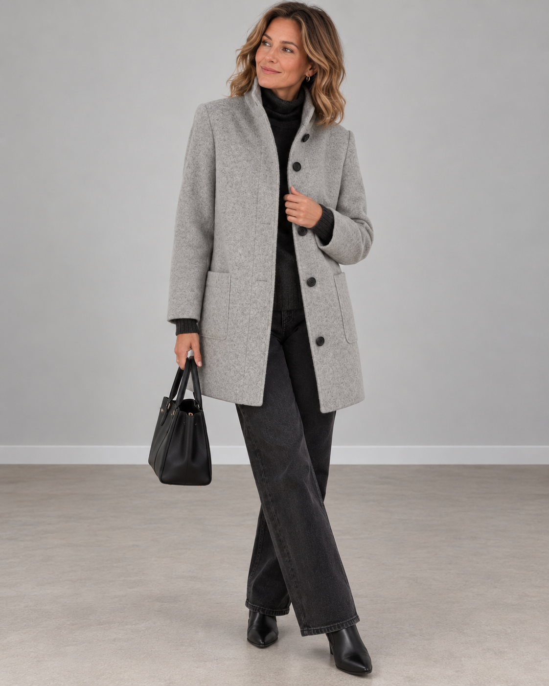 Eleonora | Elegant Tailored Midi Coat