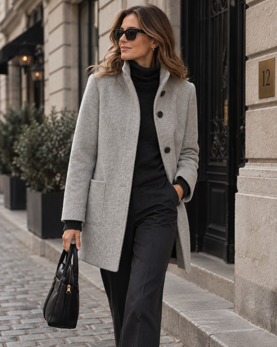 Eleonora | Elegant Tailored Midi Coat