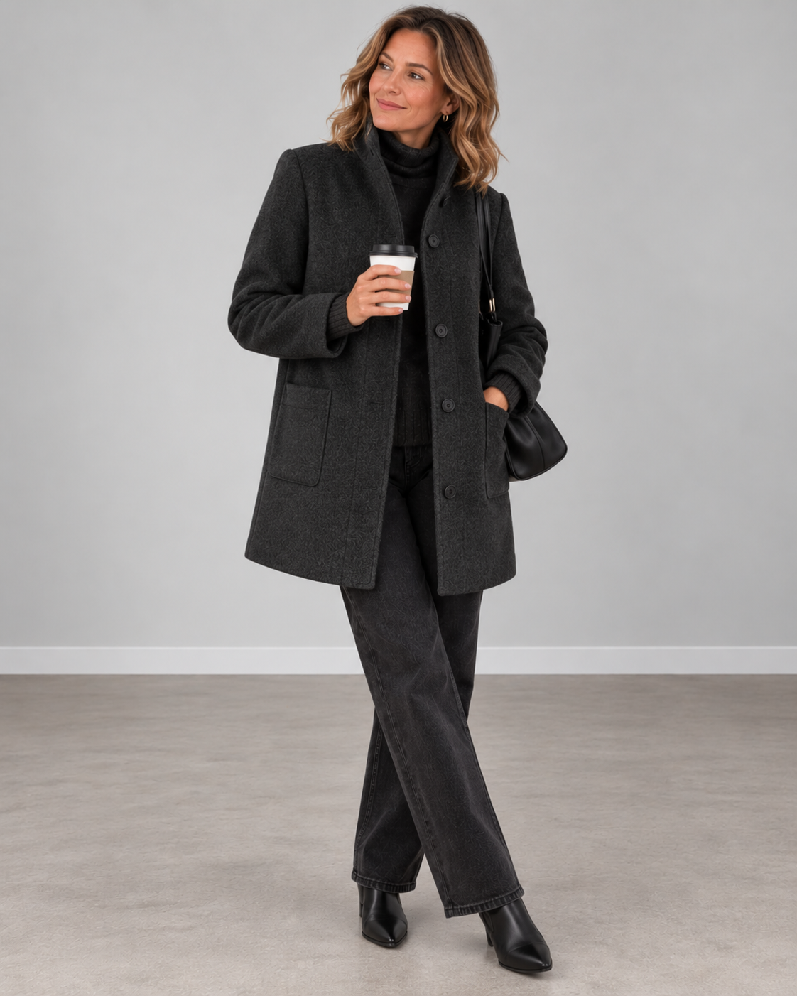 Eleonora | Elegant Tailored Midi Coat