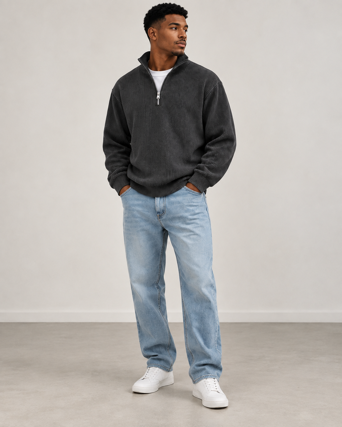 Harrison | Classic Half-Zip Sweater