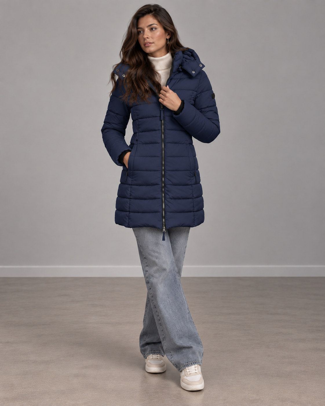 Sophia | Elegant Longline Puffer Jacket