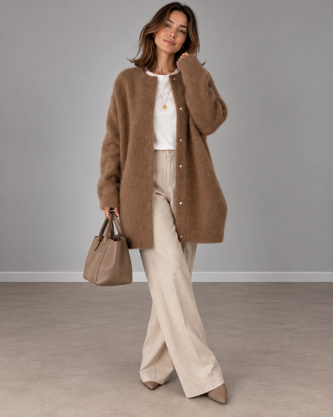 Vivienne | Elegant Longline Knit Cardigan
