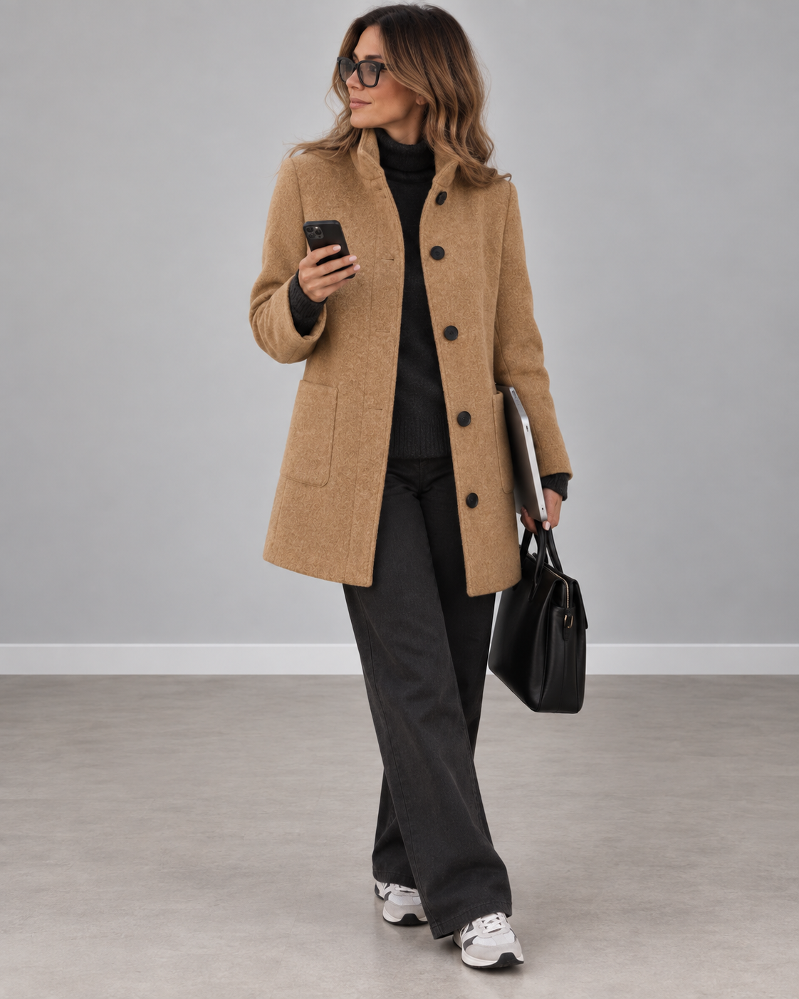 Eleonora | Elegant Tailored Midi Coat