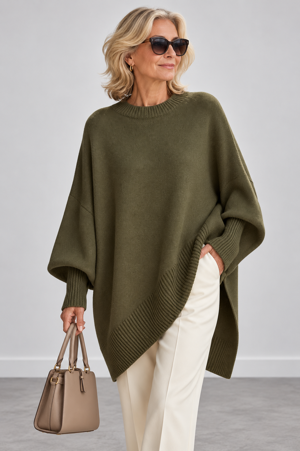 Amalia | Elegant Knit Poncho