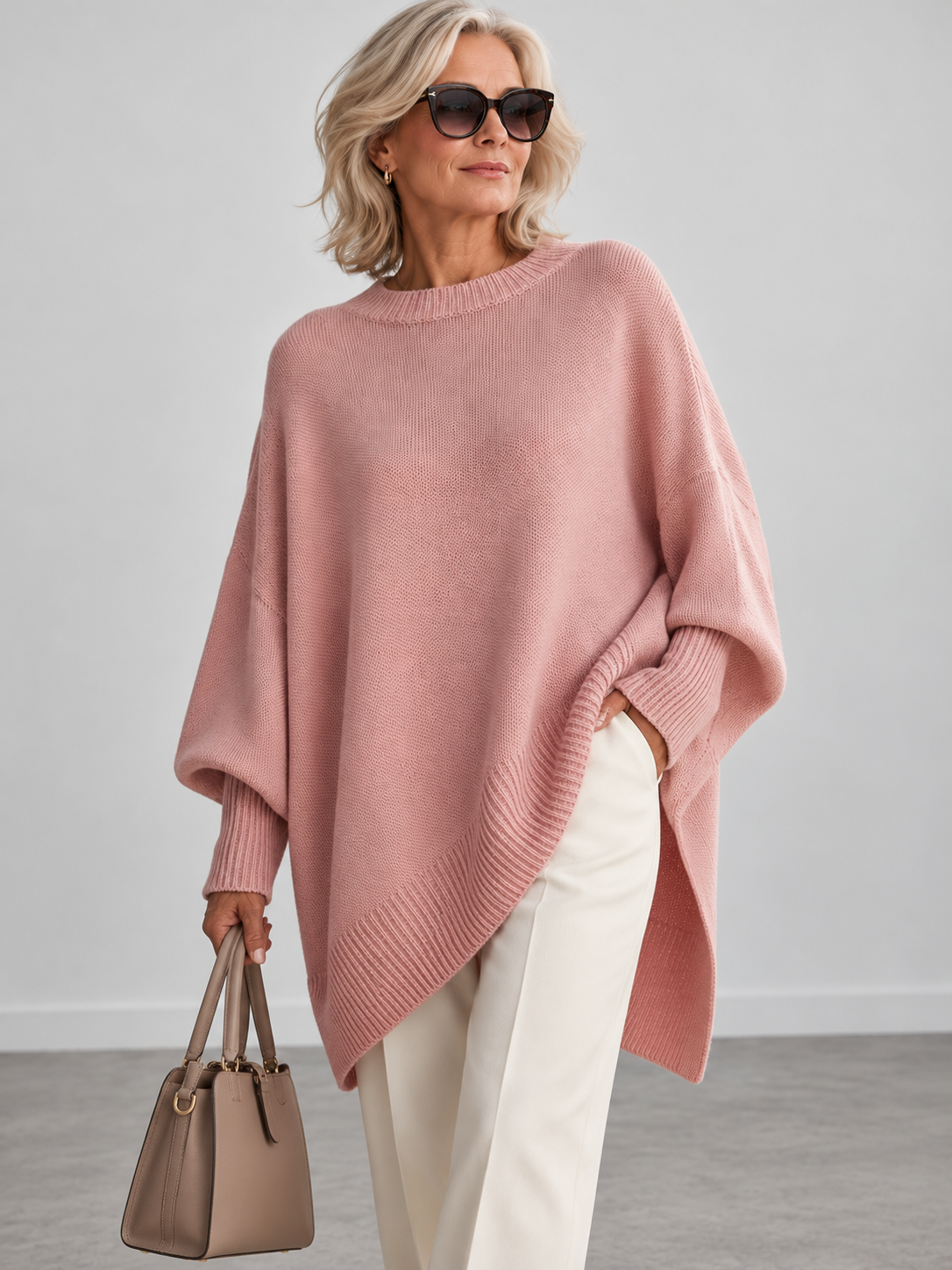 Amalia | Elegant Knit Poncho