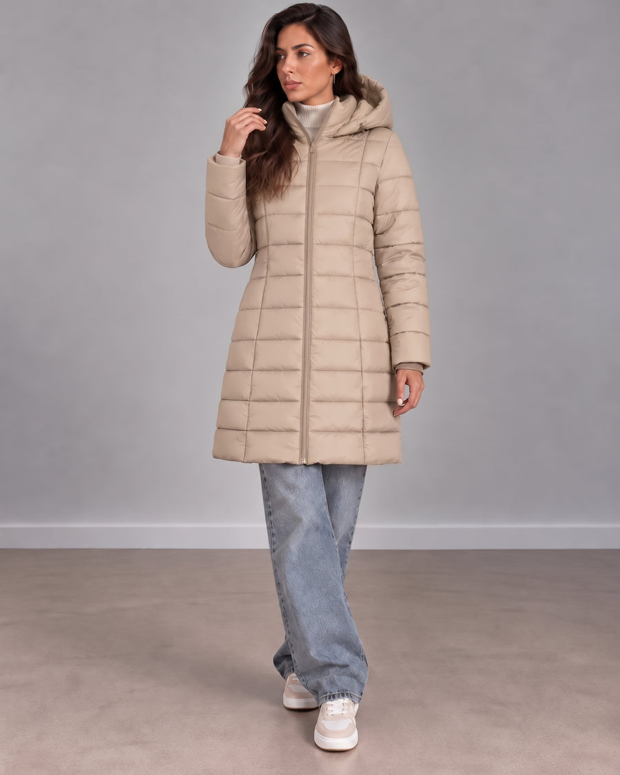 Sophia | Elegant Longline Puffer Jacket