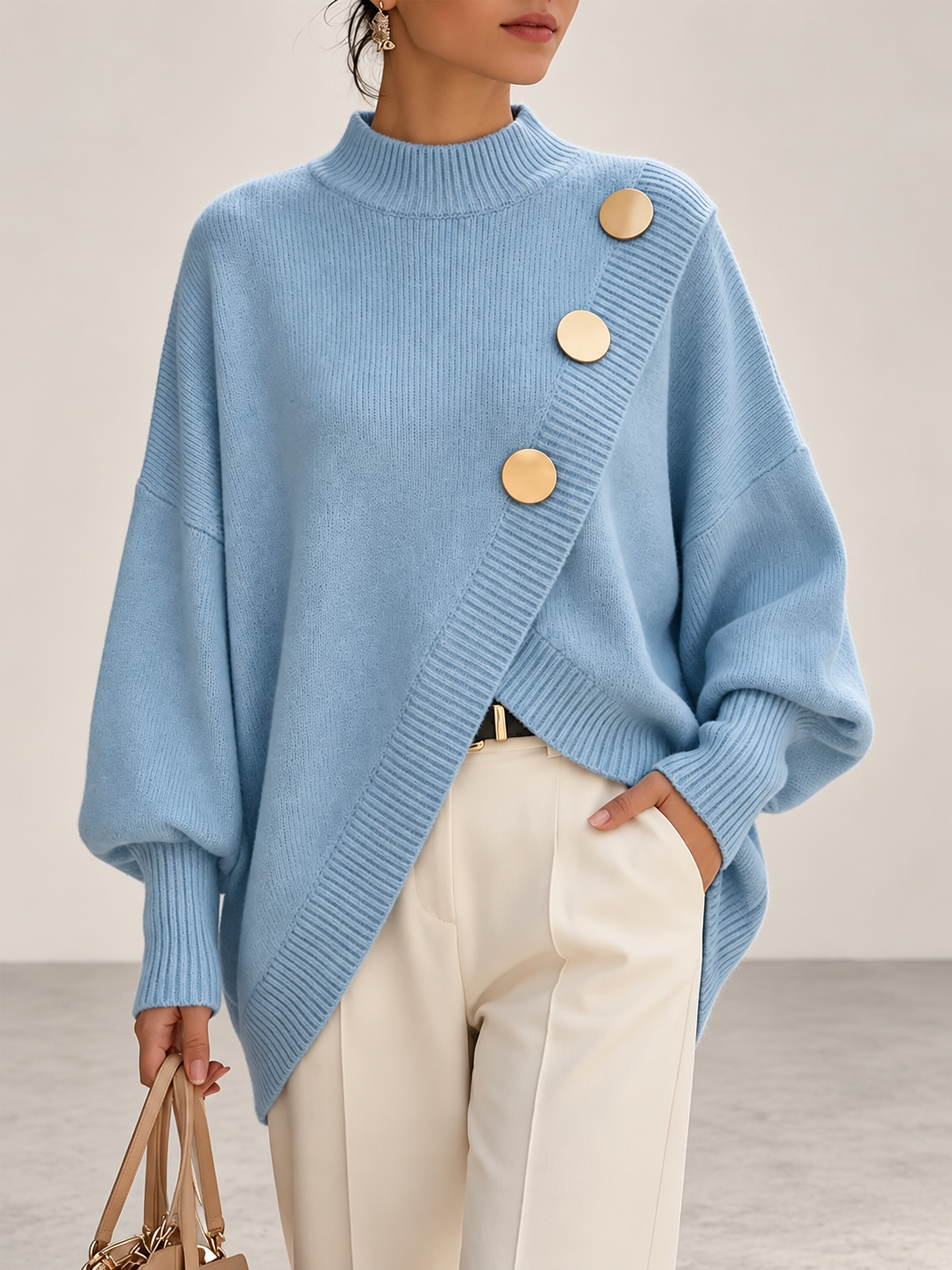 Valerie | Asymmetric Knit Sweater
