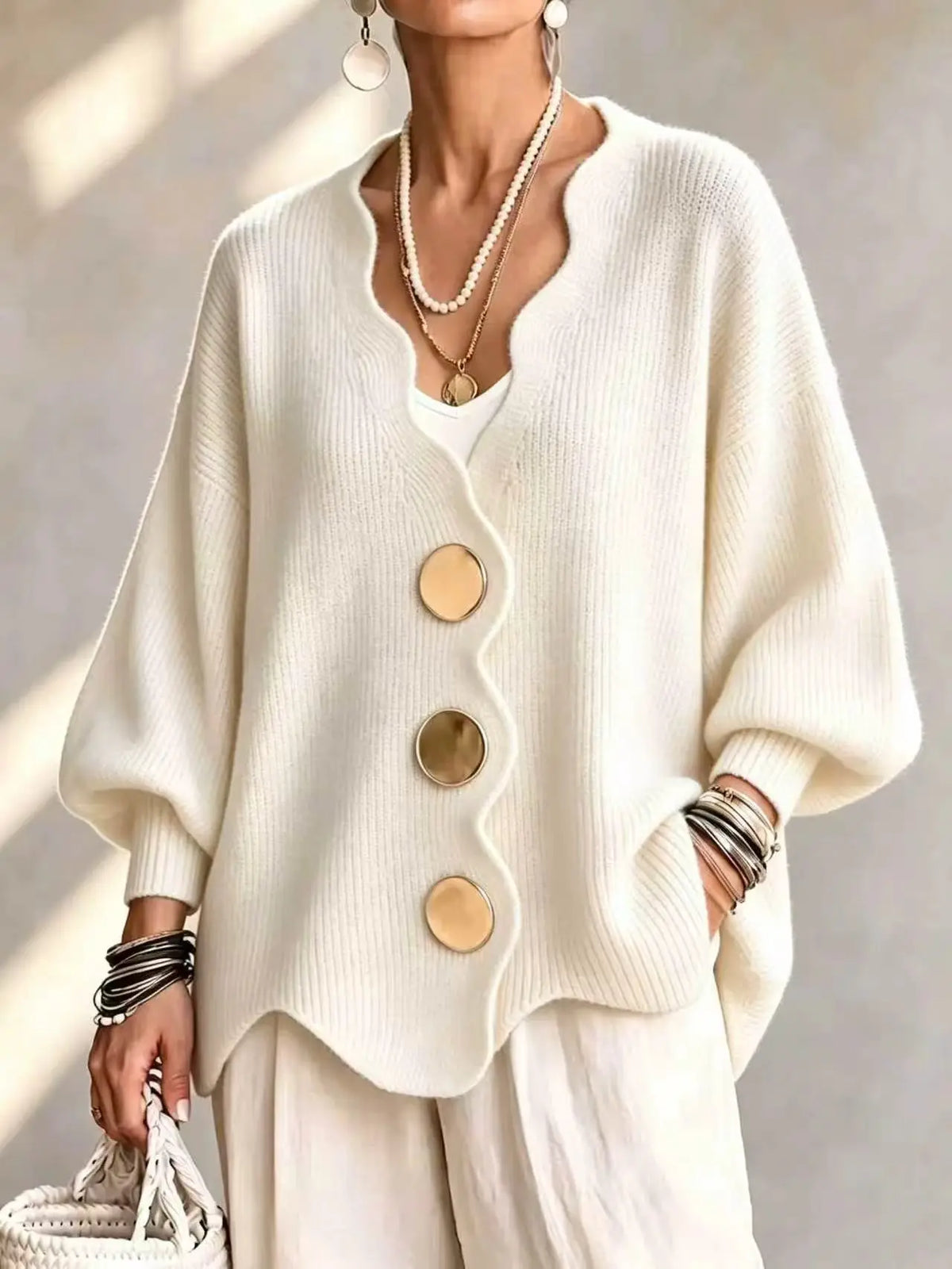 Vanessa | Buttoned Knit Cardigan