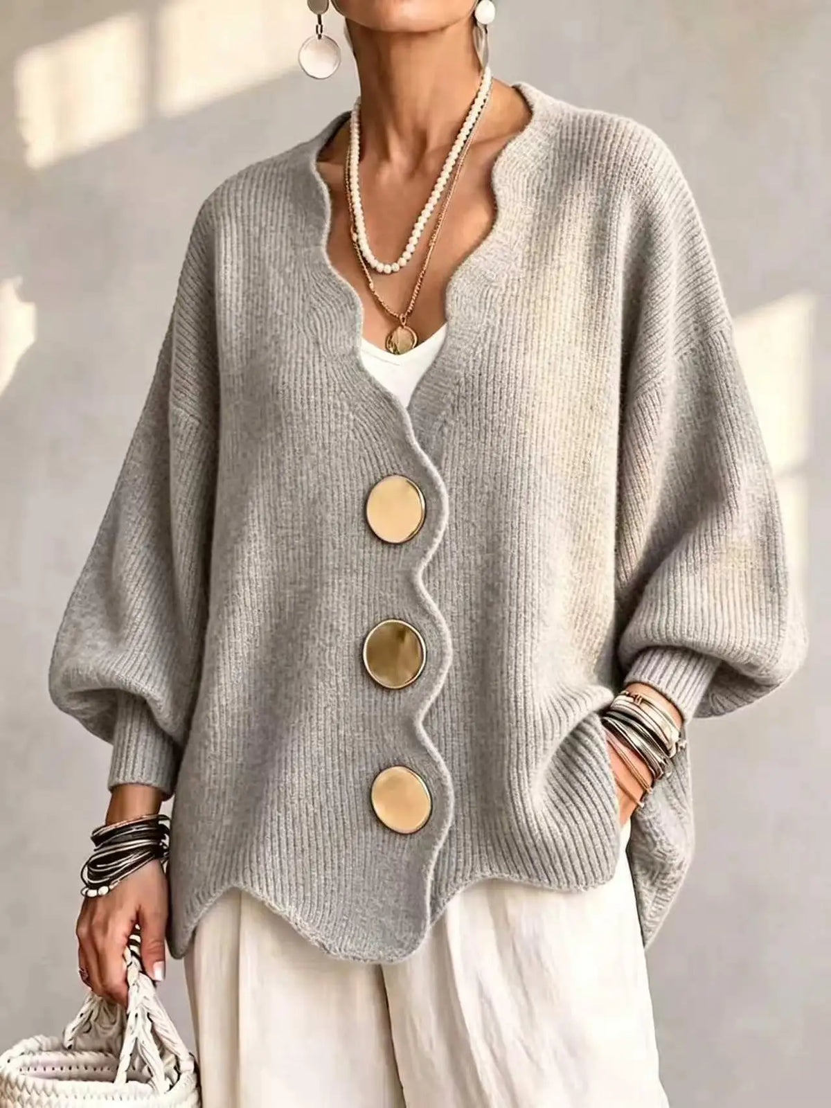 Vanessa | Buttoned Knit Cardigan