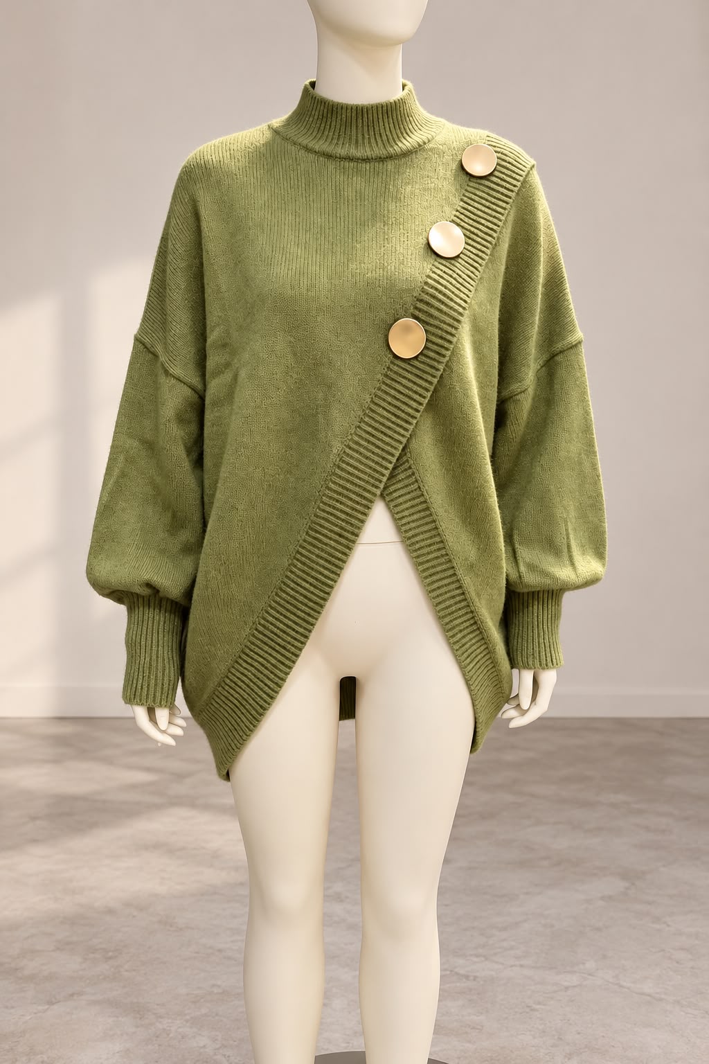 Valerie | Asymmetric Knit Sweater