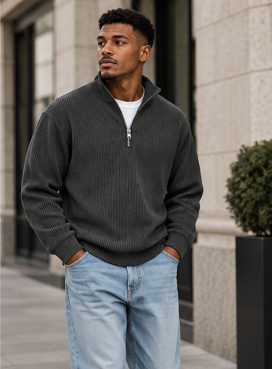 Harrison | Classic Half-Zip Sweater